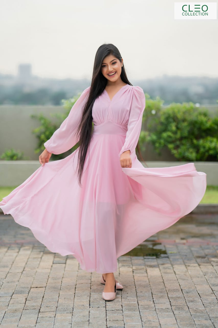 Pinky Long Dress